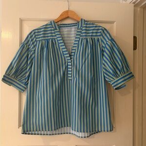 Size small striped shirt.100% polyester.